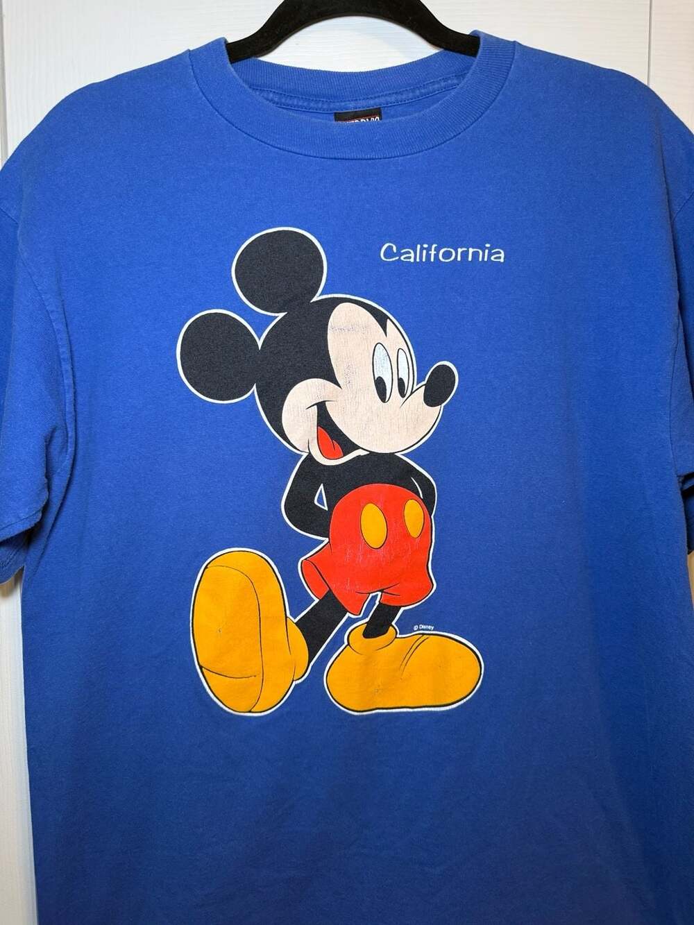 Sherry's Best Mickey Mouse California T-Shirt Large Blue Disney